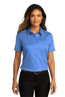 Ladies Short Sleeve SuperPro React ™ Twill Shirt 35 Ladies Short Sleeve SuperPro React ™ Twill Shirt -Jiffyshirts Sales Store 45ac2ea00274c4