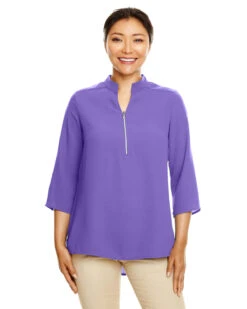 Ladies' Perfect Fit™ 3/4-Sleeve Crepe Tunic -Jiffyshirts Sales Store 45f00985fdfdcf