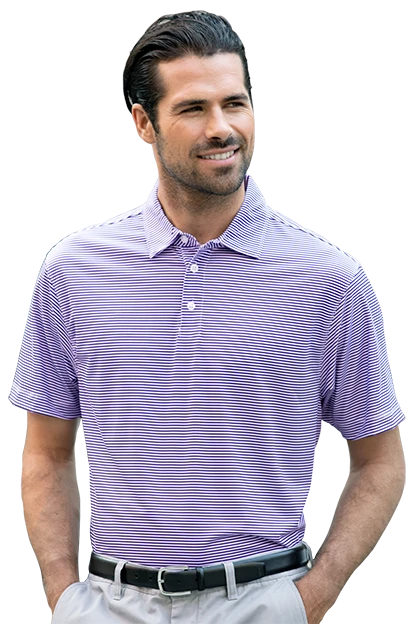 Pro Tonal Micro-Stripe Polo 9 Pro Tonal Micro-Stripe Polo - Image 7