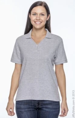 Ladies' Pima Piqué Short-Sleeve Y-Collar Polo 22 Ladies' Pima Piqué Short-Sleeve Y-Collar Polo -Jiffyshirts Sales Store 46200953D29E72