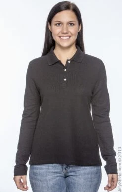 Ladies' Pima Piqué Long-Sleeve Polo