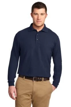 Tall Silk Touch Long Sleeve Polo 18 Tall Silk Touch Long Sleeve Polo -Jiffyshirts Sales Store 46750a4aea09b3
