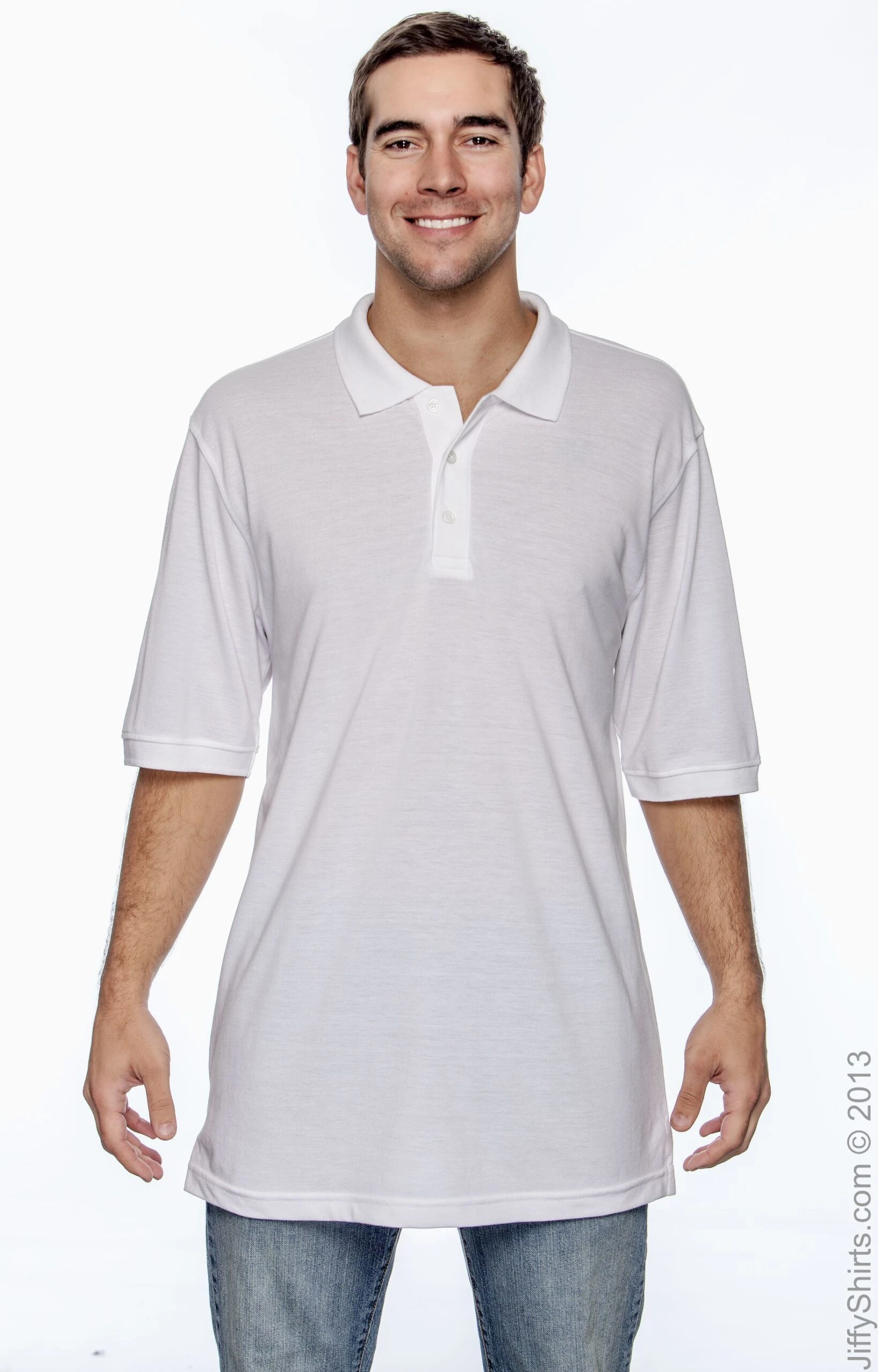 Men's 5.6 Oz. Easy Blend™ Polo 7 Men's 5.6 Oz. Easy Blend™ Polo - Image 5