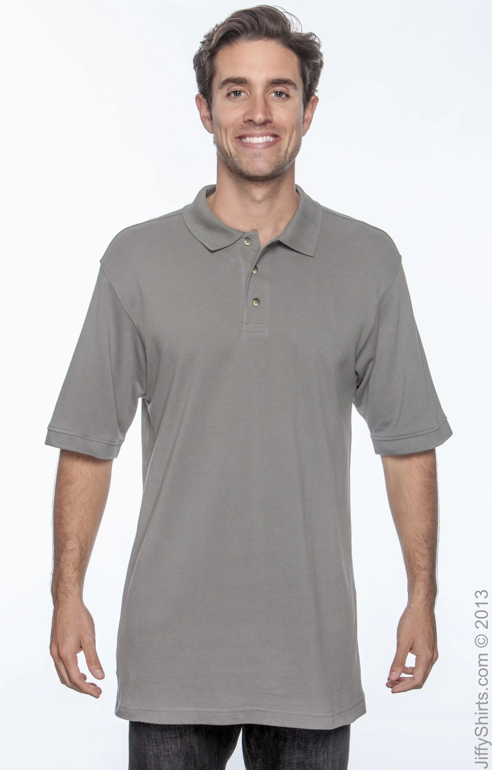 Men's 6 Oz. Ringspun Cotton Piqué Short-Sleeve Polo 8 Men's 6 Oz. Ringspun Cotton Piqué Short-Sleeve Polo - Image 7