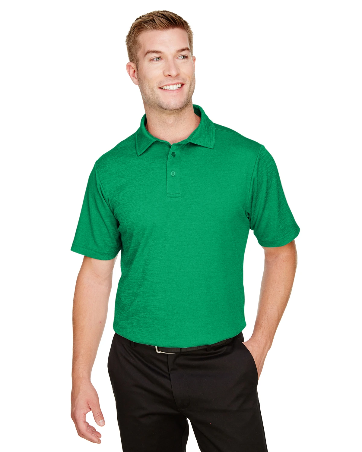 CrownLux Performance™ Men's Address Melange Polo 8 CrownLux Performance™ Men's Address Melange Polo - Image 6