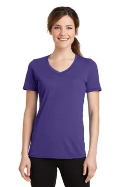 Ladies Performance Blend V-Neck Tee -Jiffyshirts Sales Store 47a92741a9ef42