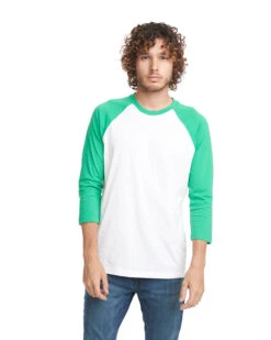 Next Level Unisex CVC 3/4 Sleeve Raglan Baseball T-Shirt -Jiffyshirts Sales Store 47aa947e4bb024