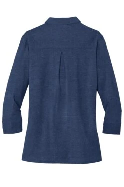 Ladies 3/4-Sleeve Meridian Cotton Blend Polo -Jiffyshirts Sales Store 47b6e146d0f169