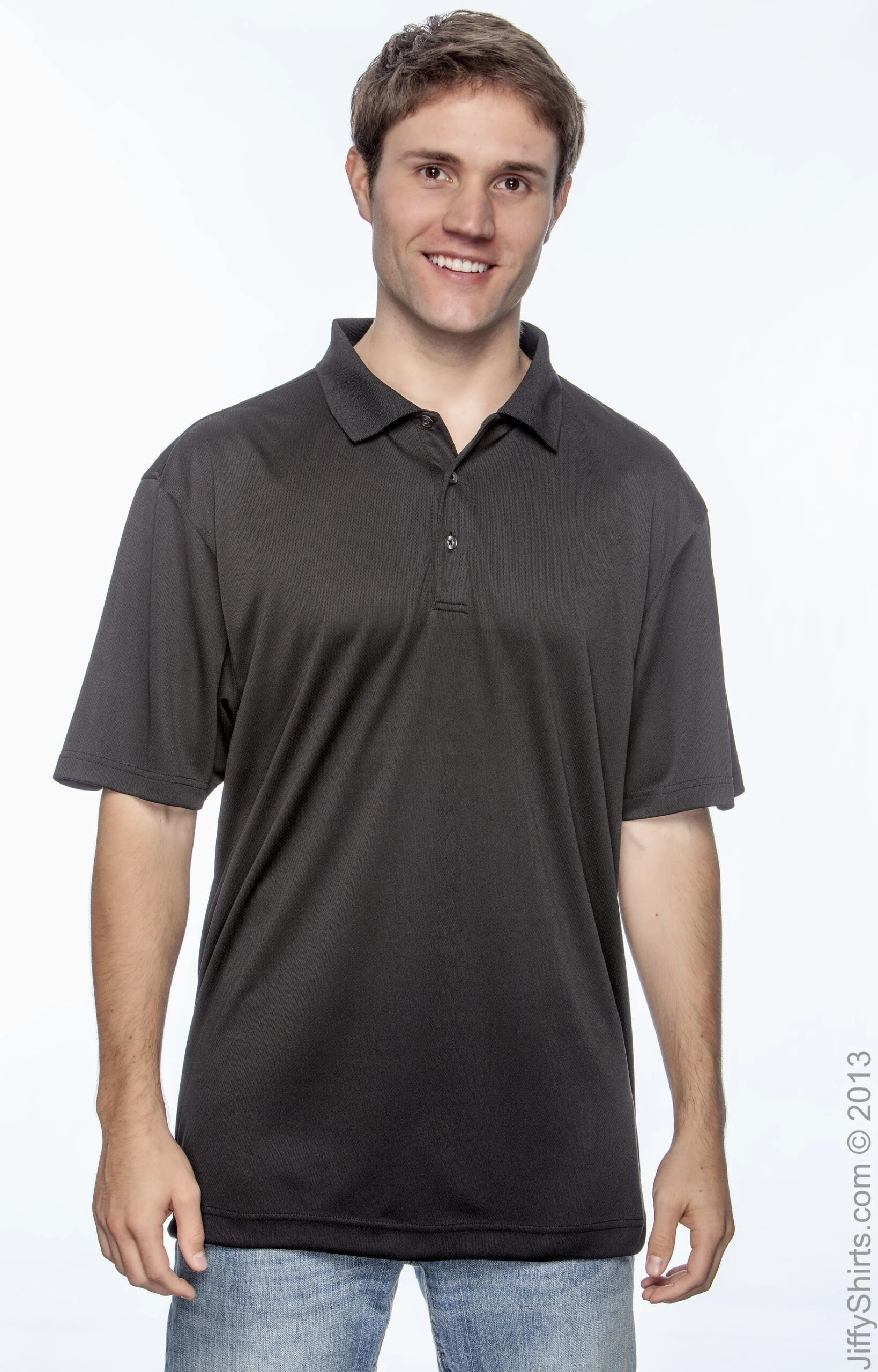 Men's Double Mesh Polo 7 Men's Double Mesh Polo - Image 5