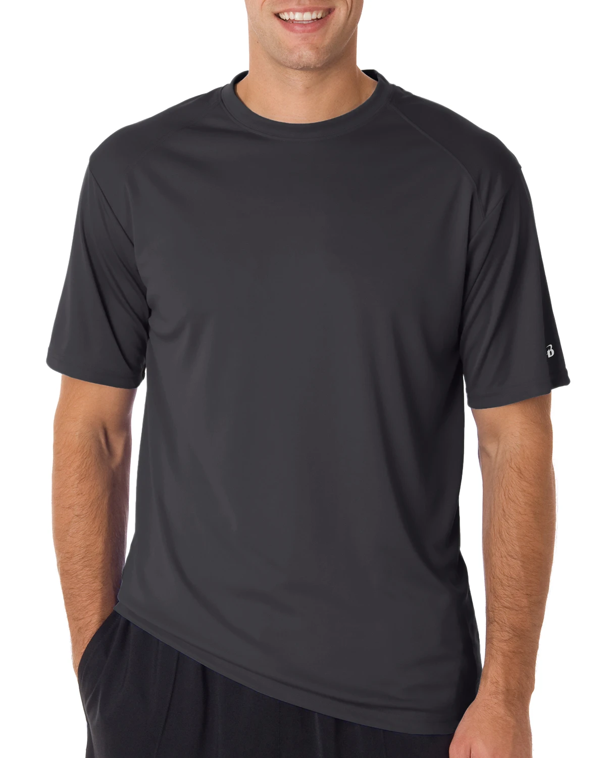 BADGER Unisex B-Core Sport Shoulders T-Shirt 8 BADGER Unisex B-Core Sport Shoulders T-Shirt - Image 6