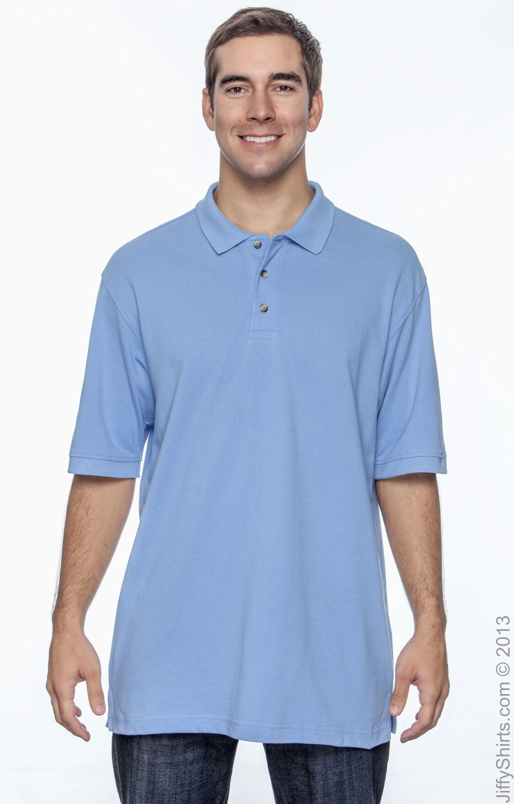 Men's 6 Oz. Ringspun Cotton Piqué Short-Sleeve Polo 14 Men's 6 Oz. Ringspun Cotton Piqué Short-Sleeve Polo - Image 13