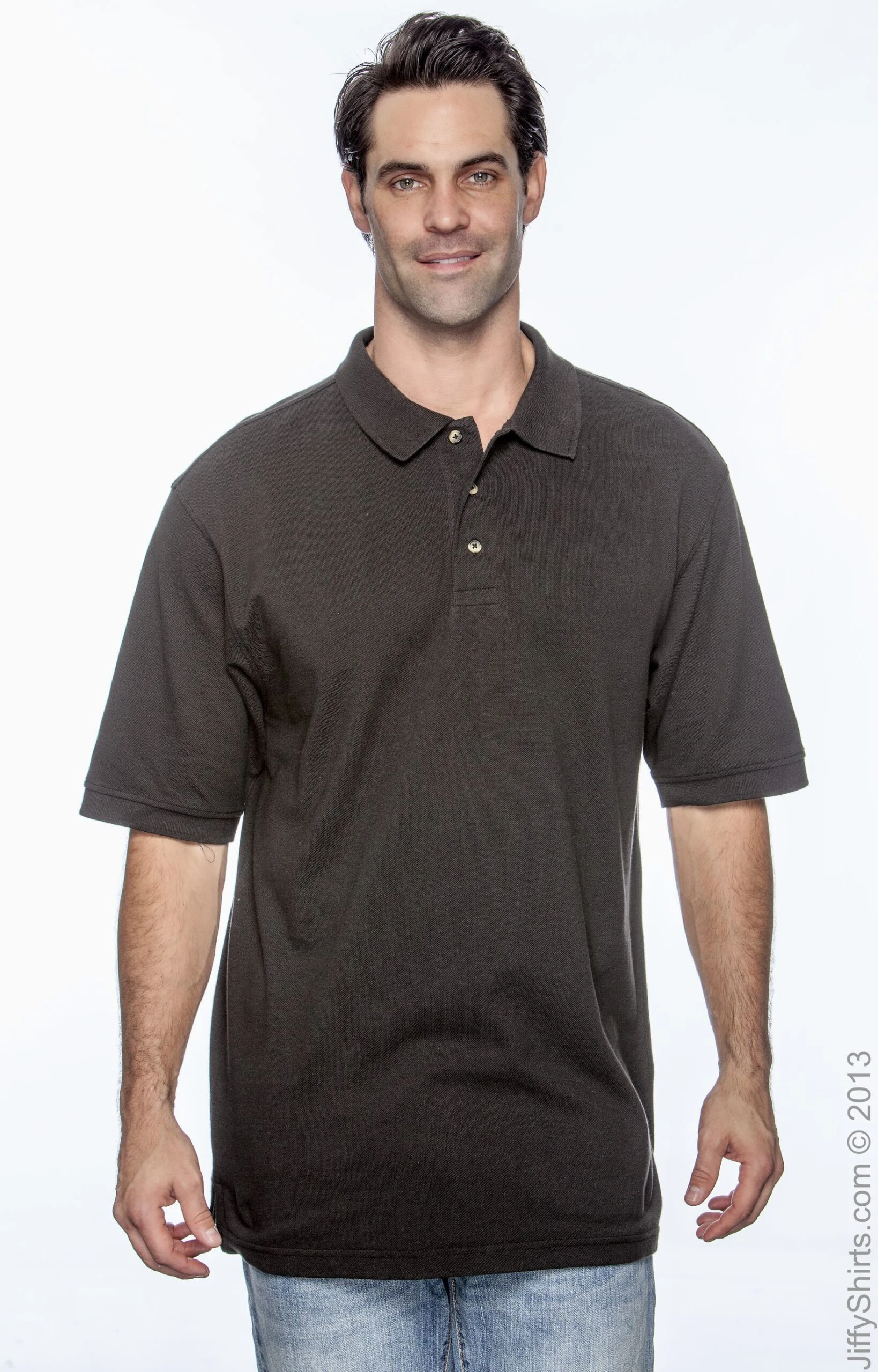 Men's 6 Oz. Ringspun Cotton Piqué Short-Sleeve Polo 2 Men's 6 Oz. Ringspun Cotton Piqué Short-Sleeve Polo