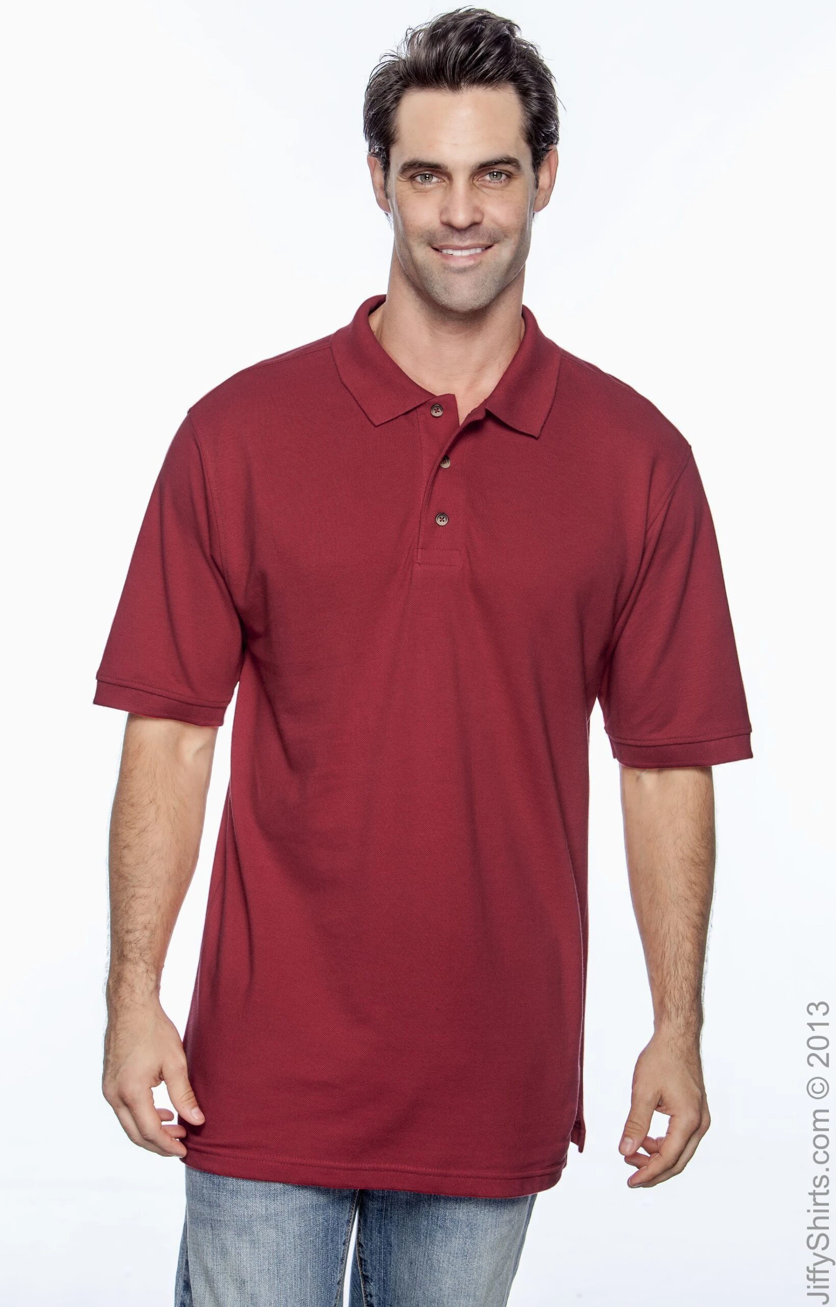 Men's 6 Oz. Ringspun Cotton Piqué Short-Sleeve Polo 9 Men's 6 Oz. Ringspun Cotton Piqué Short-Sleeve Polo - Image 8
