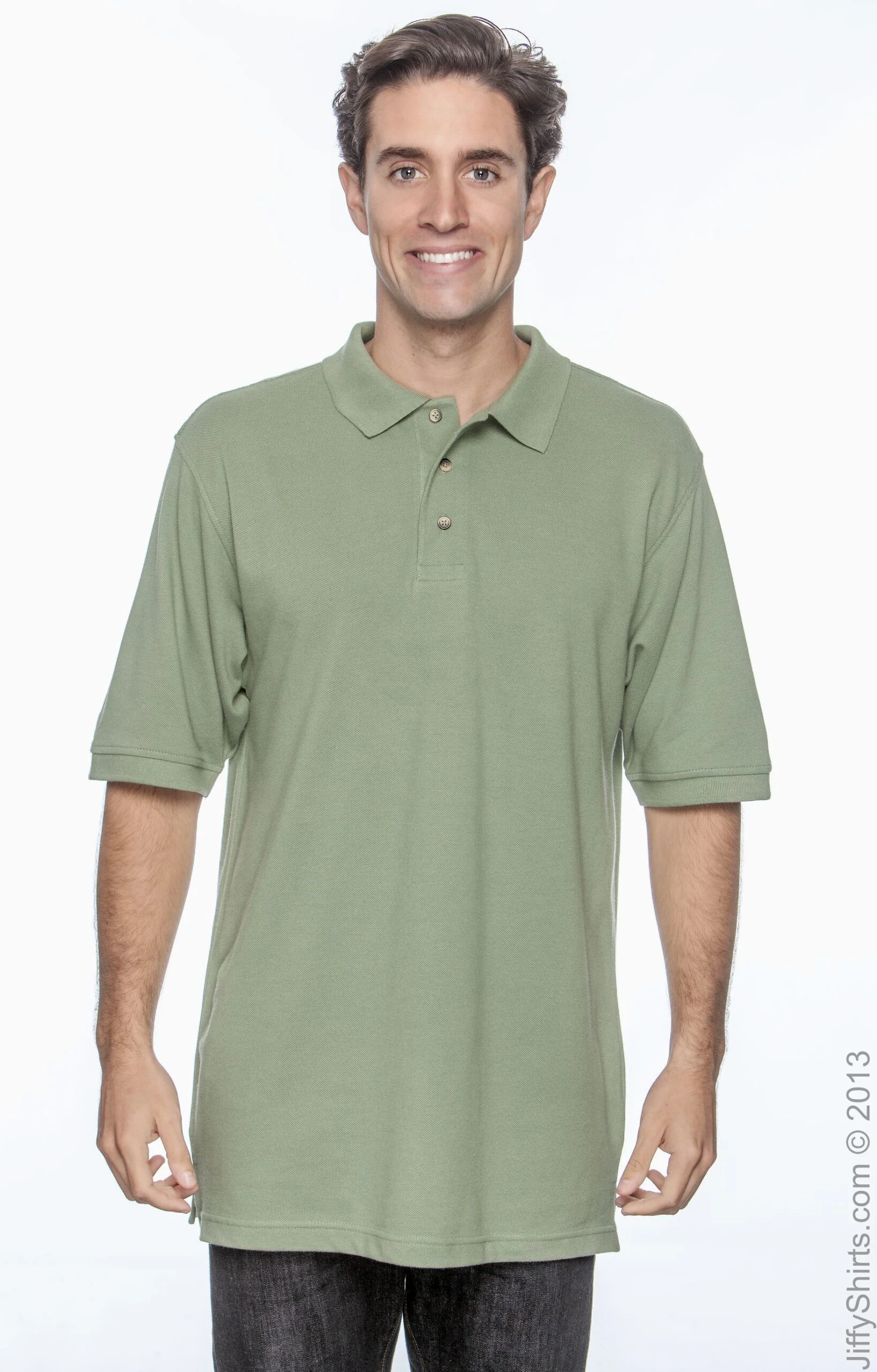 Men's 6 Oz. Ringspun Cotton Piqué Short-Sleeve Polo 12 Men's 6 Oz. Ringspun Cotton Piqué Short-Sleeve Polo - Image 11