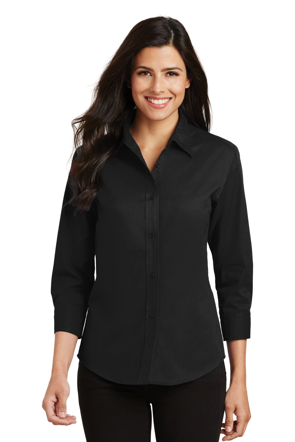 Ladies 3/4-Sleeve Easy Care Shirt 3 Ladies 3/4-Sleeve Easy Care Shirt