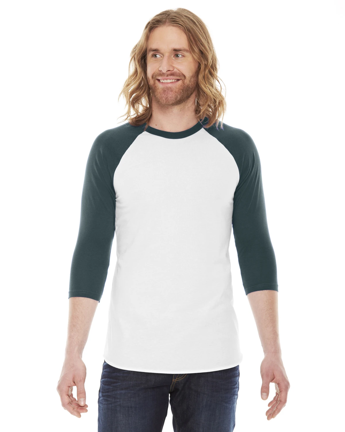 Unisex Poly-Cotton 3/4-Sleeve Raglan T-Shirt 3 Unisex Poly-Cotton 3/4-Sleeve Raglan T-Shirt