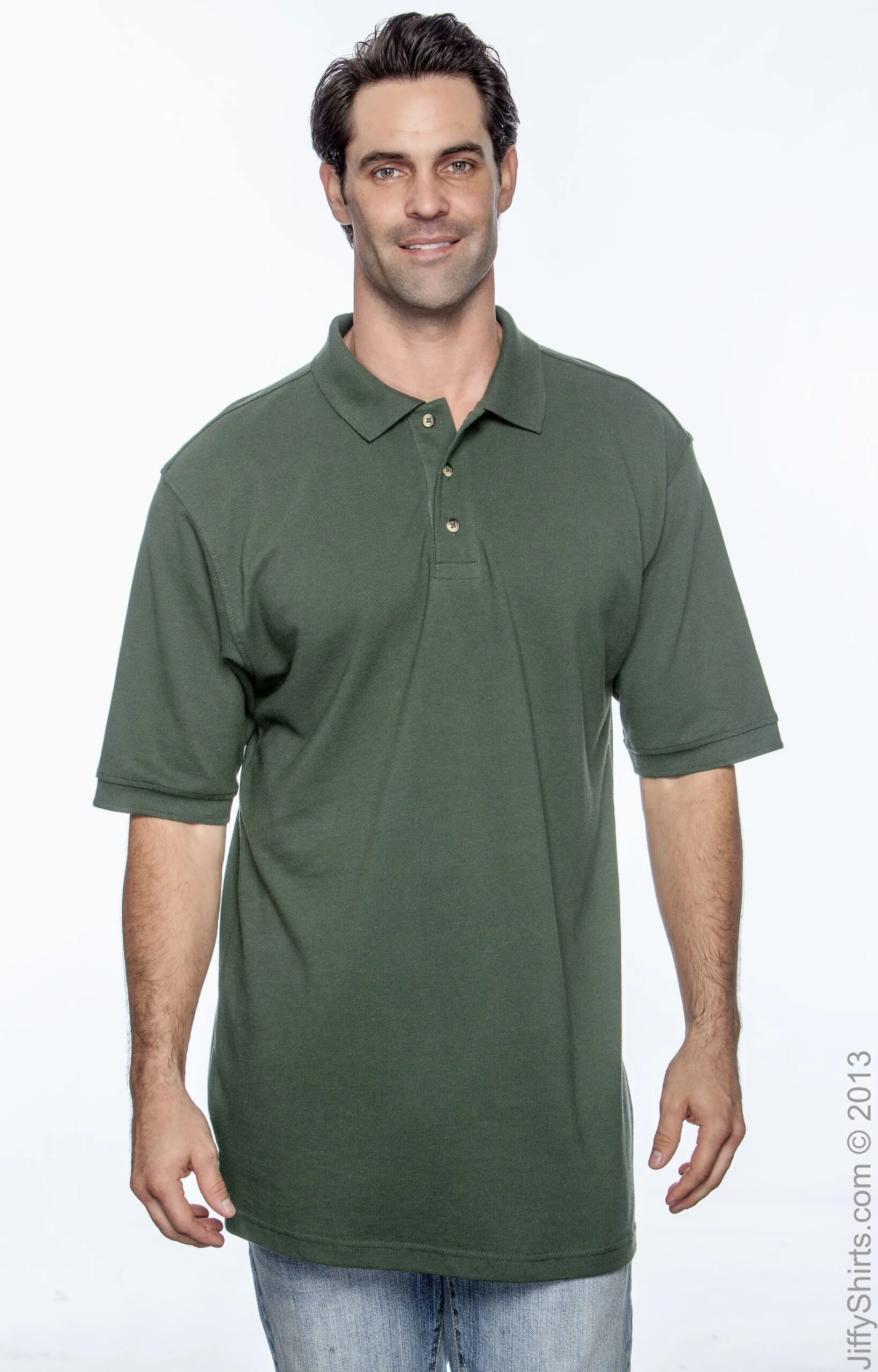 Men's 6 Oz. Ringspun Cotton Piqué Short-Sleeve Polo 13 Men's 6 Oz. Ringspun Cotton Piqué Short-Sleeve Polo - Image 12