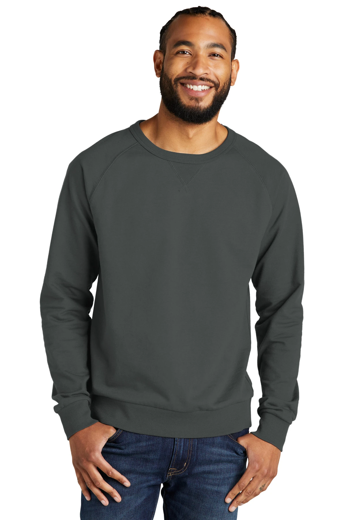 Unisex Organic French Terry Crewneck Sweatshirt 7 Unisex Organic French Terry Crewneck Sweatshirt - Image 5