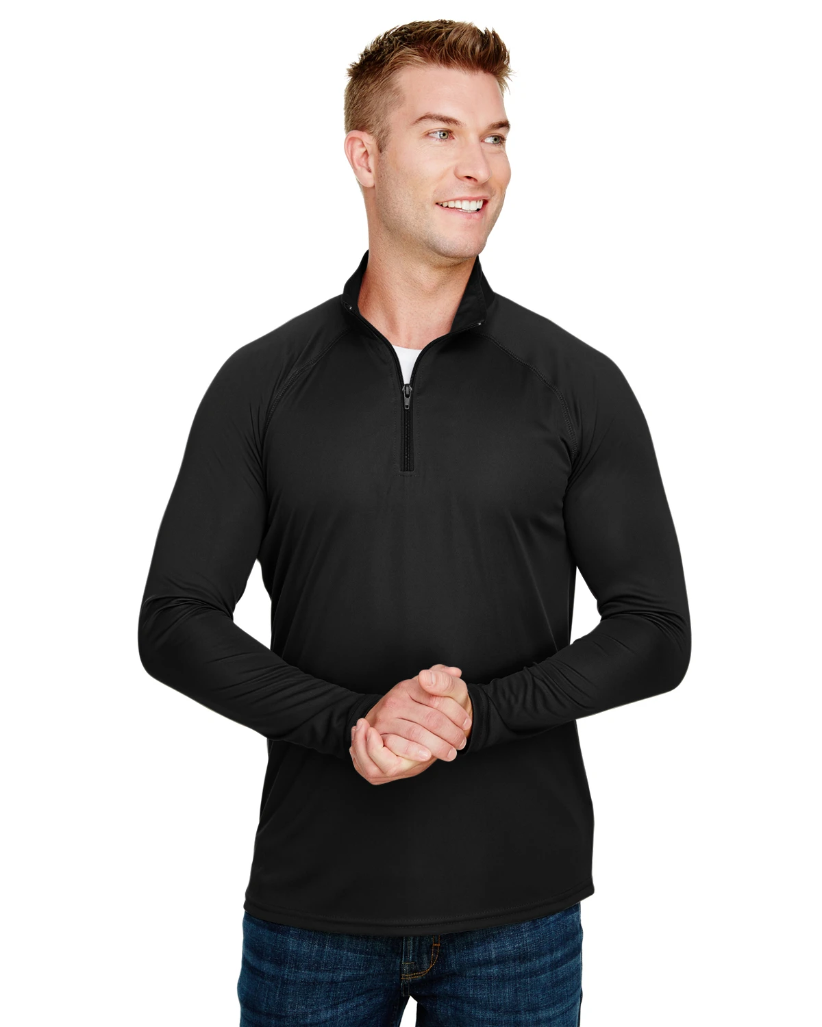 Adult Unisex Daily Polyester 1/4 Zip 8 Adult Unisex Daily Polyester 1/4 Zip - Image 6