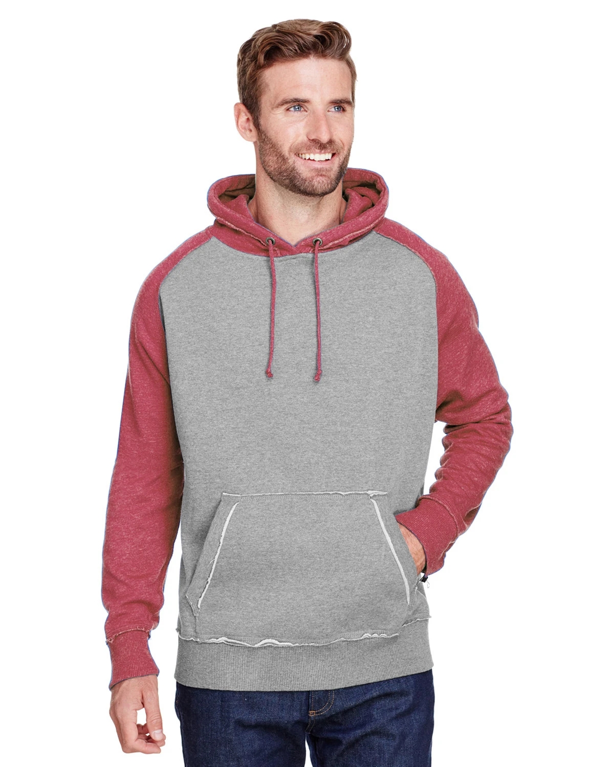 Adult Unisex Vintage Heather Pullover Hood 8 Adult Unisex Vintage Heather Pullover Hood - Image 6