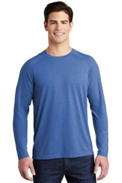 Unisex PosiCharge Long Sleeve Tri-Blend Wicking Raglan Tee -Jiffyshirts Sales Store 499a2e1fa7886e