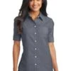 Ladies Short Sleeve SuperPro Oxford Shirt -Jiffyshirts Sales Store 49d79ef748e1fc