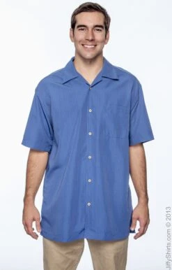 Men's Barbados Textured Camp Shirt -Jiffyshirts Sales Store 4A71501EF0F092
