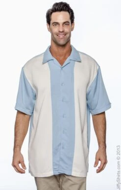 Men's Two-Tone Camp Shirt -Jiffyshirts Sales Store 4ABF67722A04EB