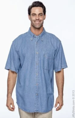 Men's 6.5 Oz. Short-Sleeve Denim Shirt