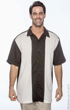 Men's Two-Tone Camp Shirt -Jiffyshirts Sales Store 4ADCF41AA9A886