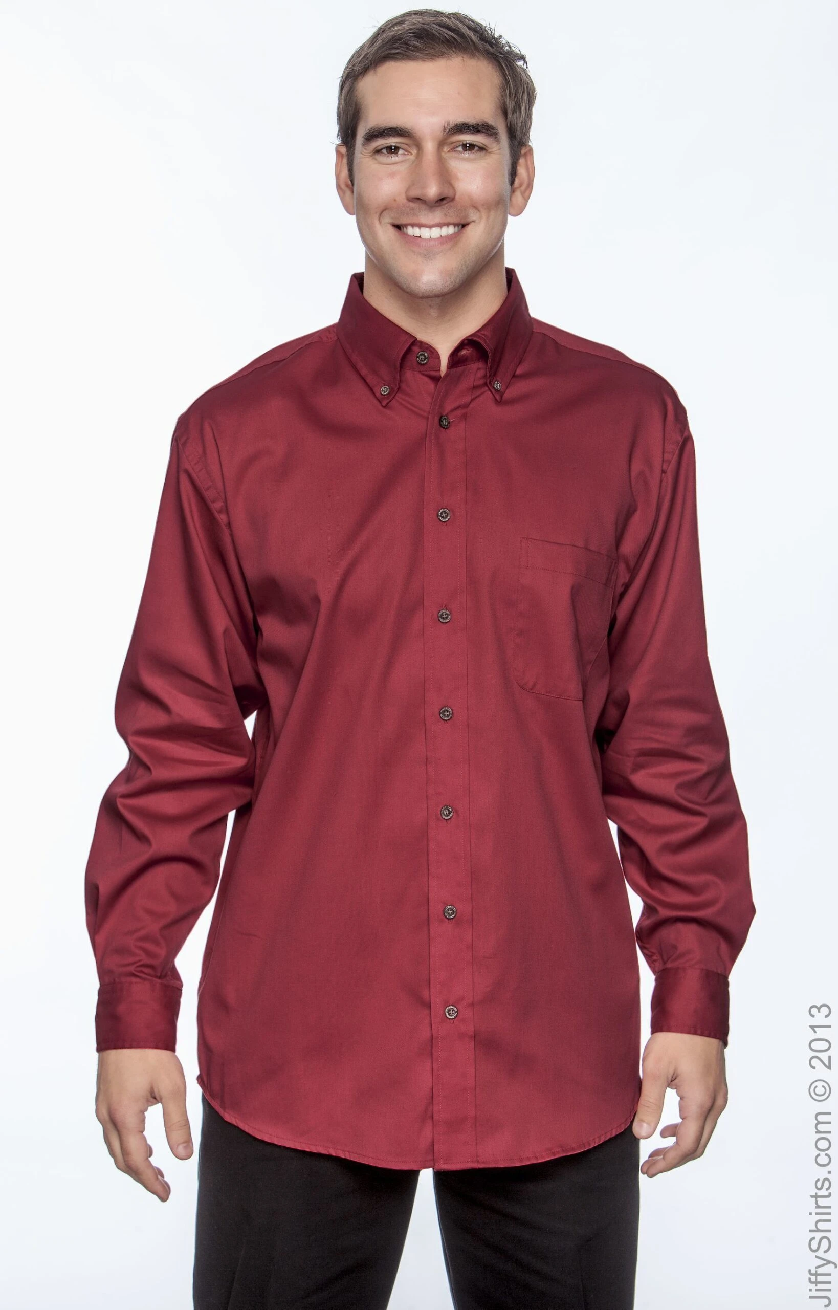 Men's Easy Blend™ Long-Sleeve Twill Shirt With Stain-Release 11 Men's Easy Blend™ Long-Sleeve Twill Shirt With Stain-Release - Image 9