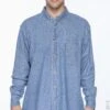 Men's 6.5 Oz. Long-Sleeve Denim Shirt -Jiffyshirts Sales Store 4B0F7AF5B305EB