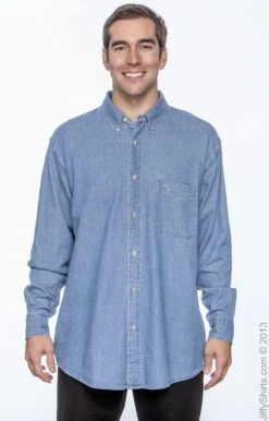 Men's 6.5 Oz. Long-Sleeve Denim Shirt
