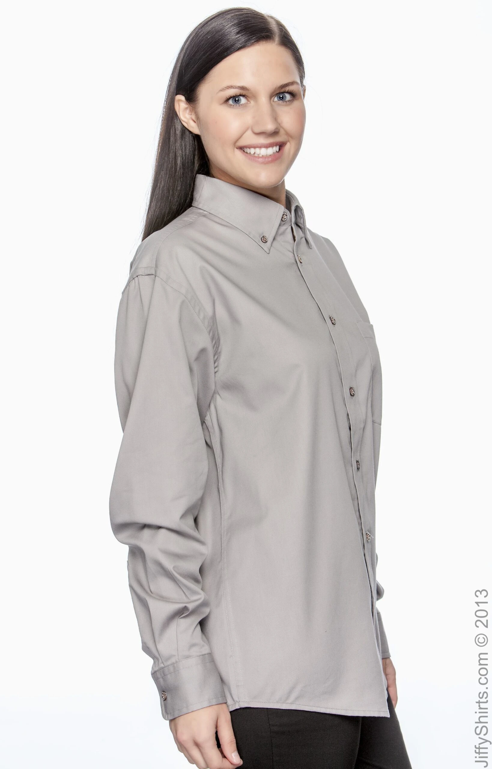 Men's Easy Blend™ Long-Sleeve Twill Shirt With Stain-Release 5 Men's Easy Blend™ Long-Sleeve Twill Shirt With Stain-Release - Image 3