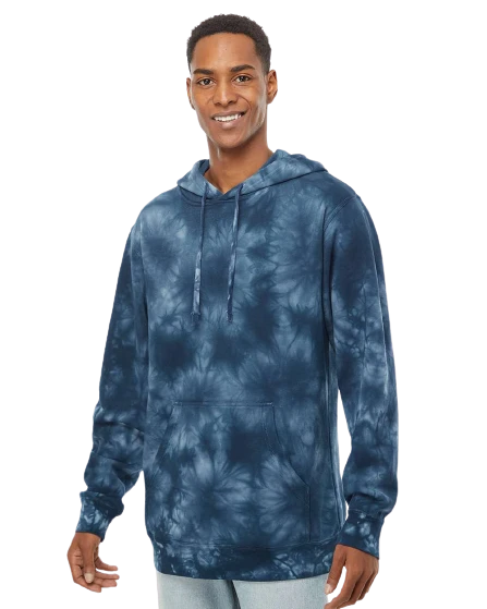 Adult Unisex Midweight Tie-Dye Hooded Sweatshirt 11 Adult Unisex Midweight Tie-Dye Hooded Sweatshirt - Image 9