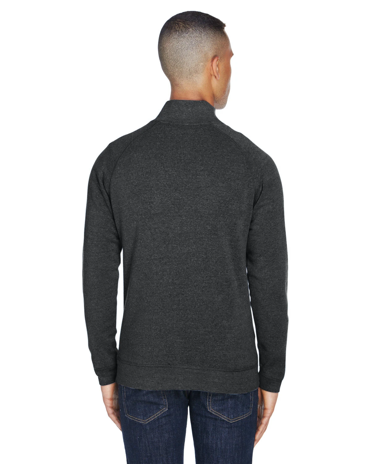 Adult Unisex Triblend Fleece Quarter-Zip 4 Adult Unisex Triblend Fleece Quarter-Zip - Image 2
