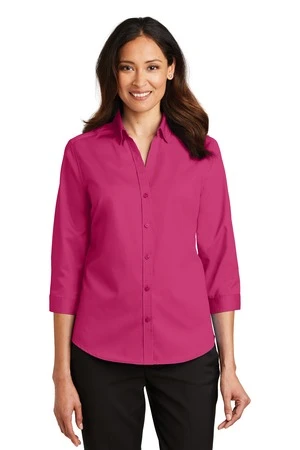 Ladies 3/4-Sleeve SuperPro Twill Shirt 10 Ladies 3/4-Sleeve SuperPro Twill Shirt - Image 8