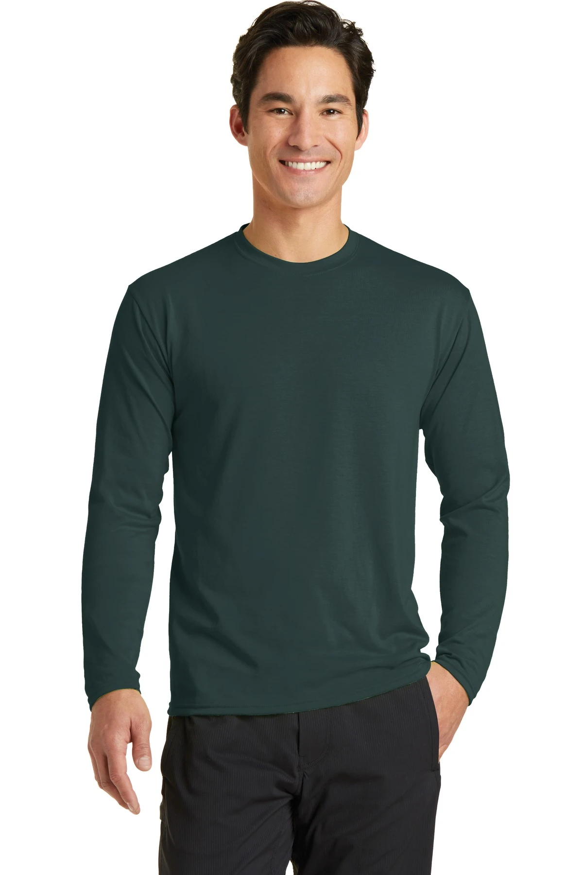 Unisex Long Sleeve Performance Blend Tee 15 Unisex Long Sleeve Performance Blend Tee - Image 13
