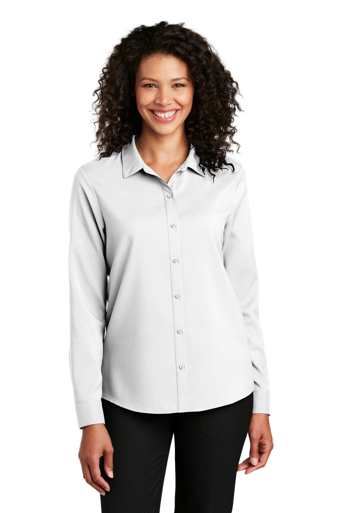 Ladies Long Sleeve Performance Staff Shirt 8 Ladies Long Sleeve Performance Staff Shirt - Image 6