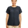 Ladies' Perfect Fit™ Short-Sleeve Crepe Blouse 1 Ladies' Perfect Fit™ Short-Sleeve Crepe Blouse -Jiffyshirts Sales Store 4e0ce2986b833b