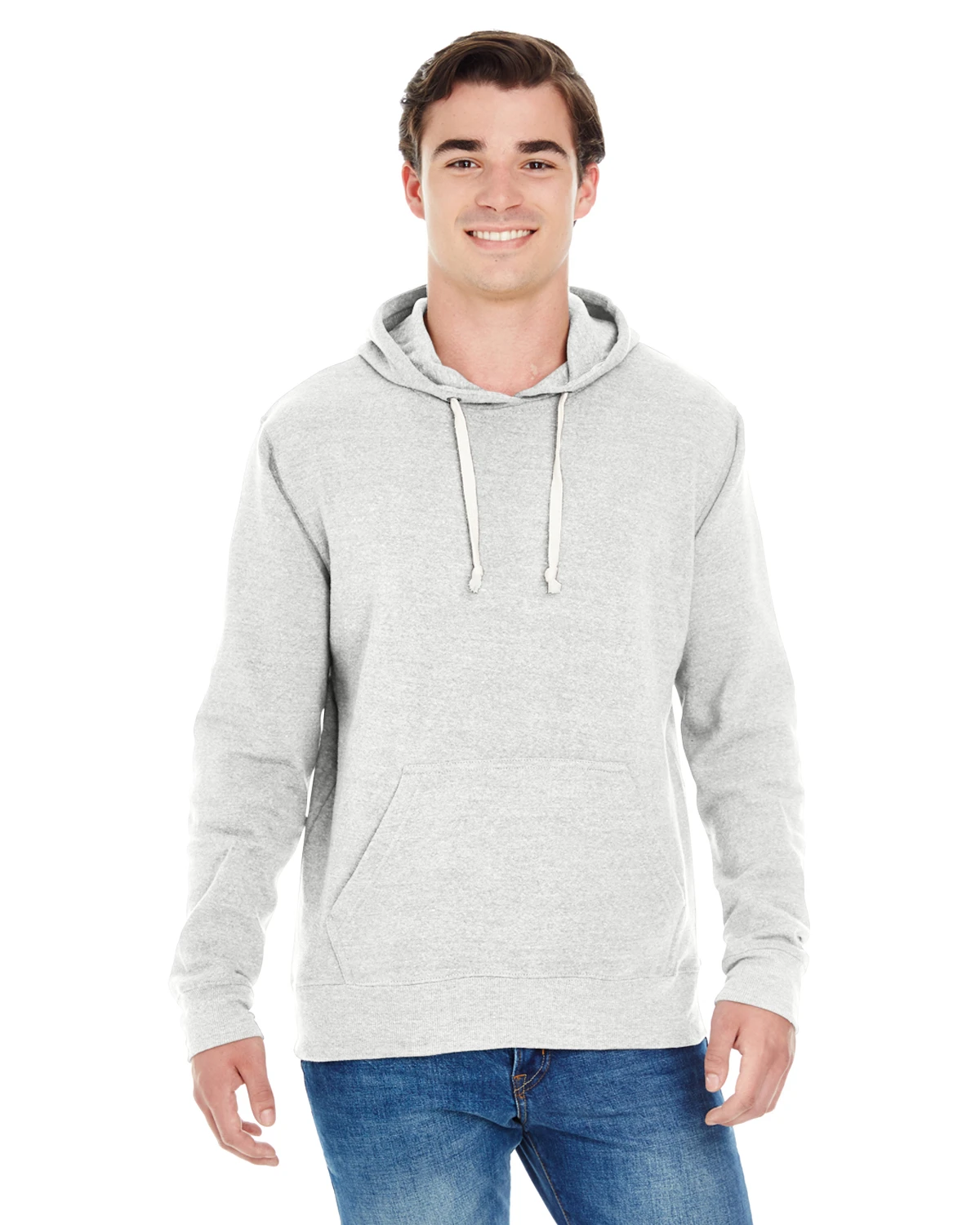 Adult Unisex Triblend Pullover Fleece Hood 6 Adult Unisex Triblend Pullover Fleece Hood - Image 4