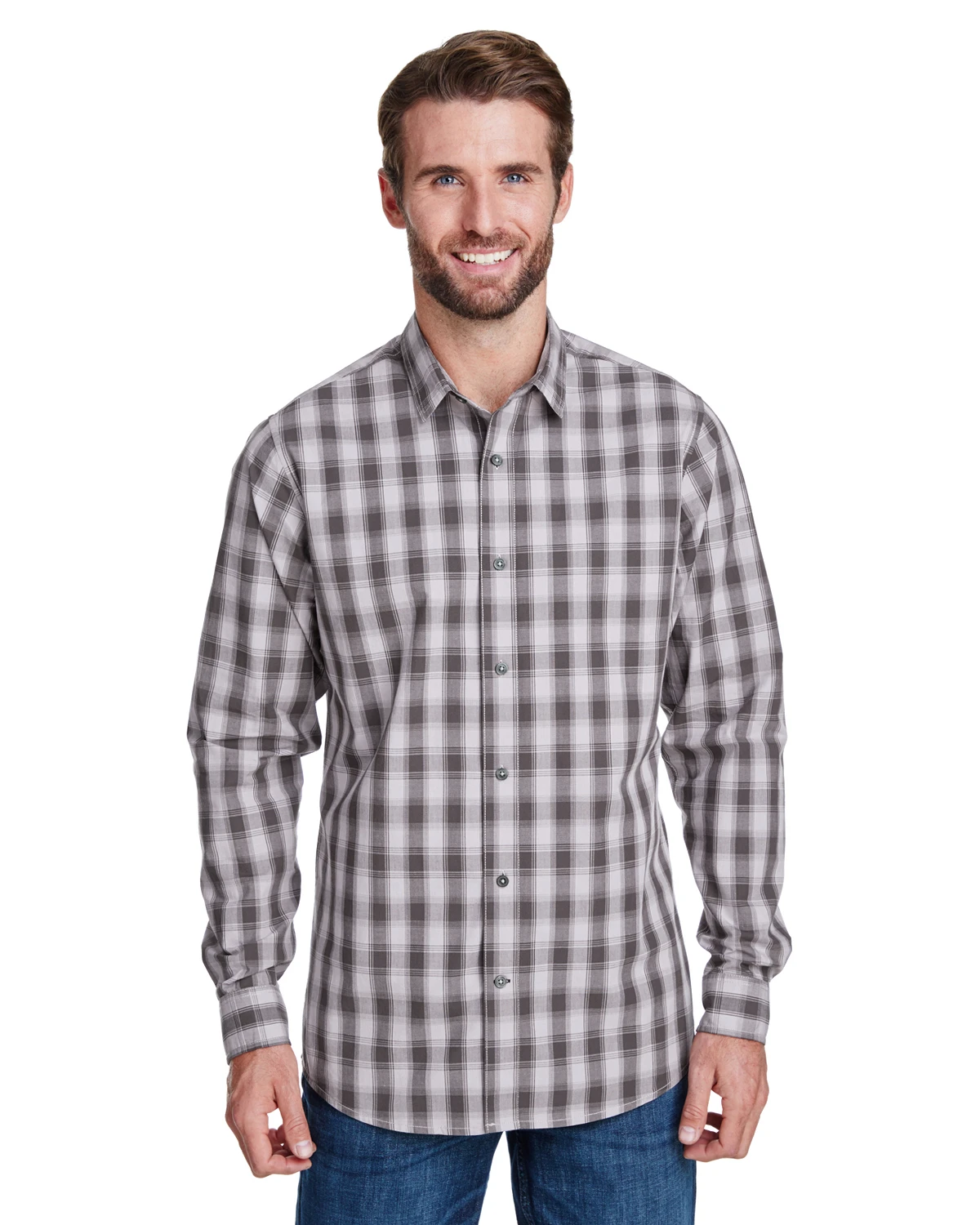 Men's Mulligan Check Long-Sleeve Cotton Shirt 7 Men's Mulligan Check Long-Sleeve Cotton Shirt - Image 5