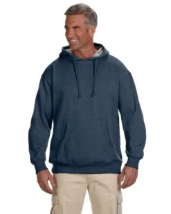 Adult Unisex 7 Oz. Organic/Recycled Heathered Fleece Pullover Hood 13 Adult Unisex 7 Oz. Organic/Recycled Heathered Fleece Pullover Hood -Jiffyshirts Sales Store 4fe9c9de21bf6e