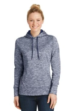 Ladies PosiCharge Electric Heather Fleece Hooded Pullover 17 Ladies PosiCharge Electric Heather Fleece Hooded Pullover -Jiffyshirts Sales Store 507112539e70f2