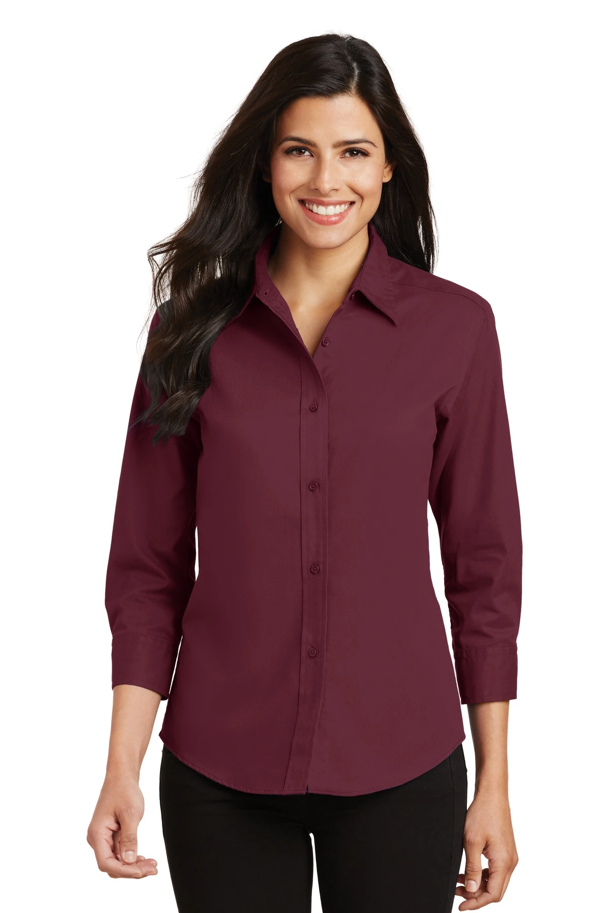 Ladies 3/4-Sleeve Easy Care Shirt 10 Ladies 3/4-Sleeve Easy Care Shirt - Image 8