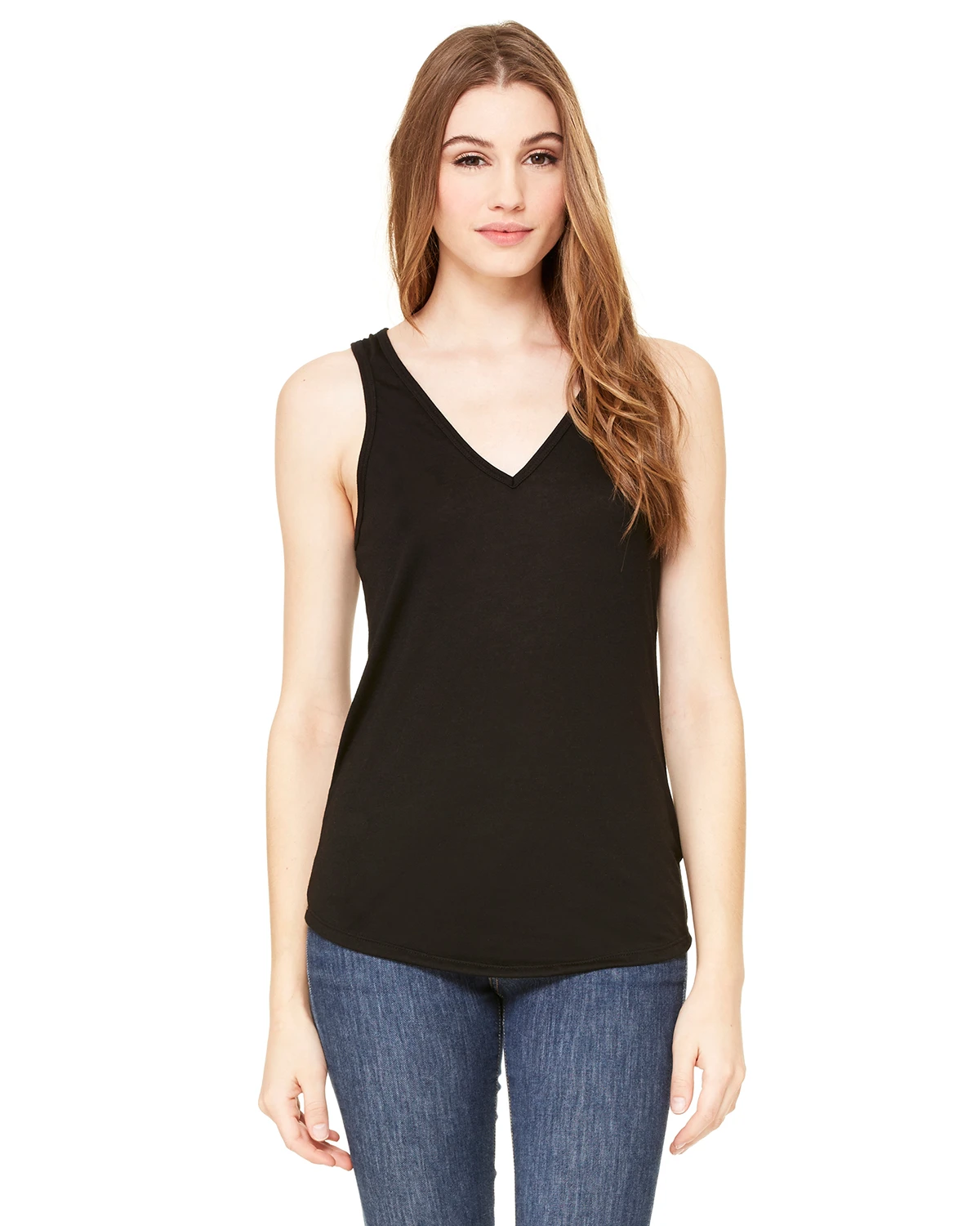Ladies' Flowy V-Neck Tank 14 Ladies' Flowy V-Neck Tank - Image 12
