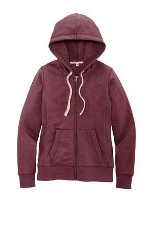 District Women's Re-Fleece Full-Zip Hoodie 9 District Women's Re-Fleece Full-Zip Hoodie - Image 7