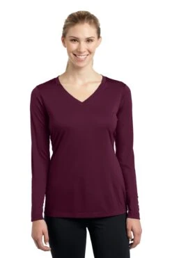 Ladies Long Sleeve PosiCharge Competitor V-Neck Tee 35 Ladies Long Sleeve PosiCharge Competitor V-Neck Tee -Jiffyshirts Sales Store 5374f7b50dd99f