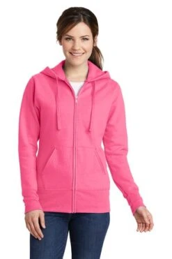 Ladies Core Fleece Full-Zip Hooded Sweatshirt -Jiffyshirts Sales Store 53b8b702ca9988