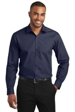 Slim Fit Carefree Poplin Shirt